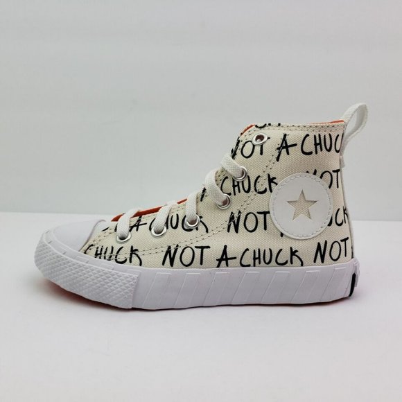 Converse Untilted Hi "Not a Chuck". Brand New. Big Kids Size: 1y - 3y. - Picture 6 of 10